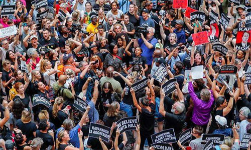 protesta contra el juez Kavanaugh Protestas contra la candidatura del juez Kavanaugh al Supremo